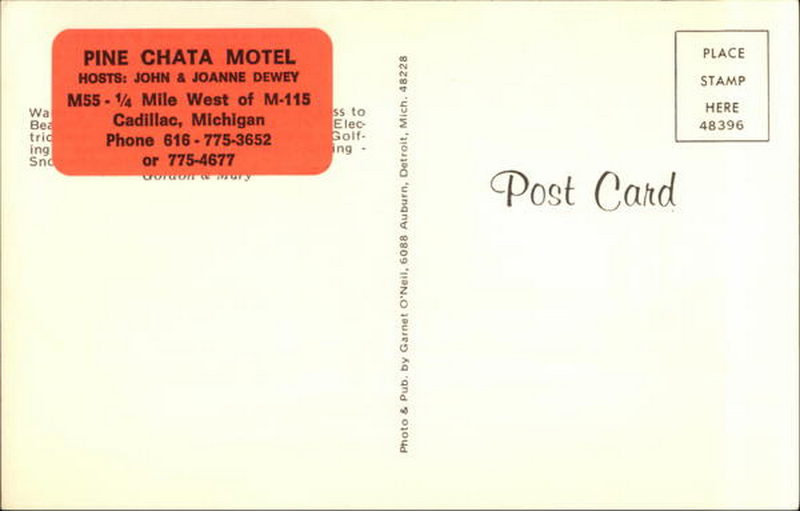 Pine Chata Motel (Pine Chata Family Resort) - Vintage Postcard (newer photo)